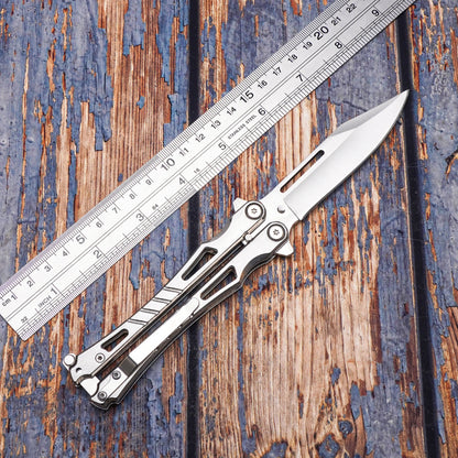Balisong Butterfly Knife – Silver