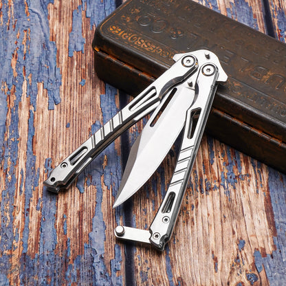 Balisong Butterfly Knife – Silver